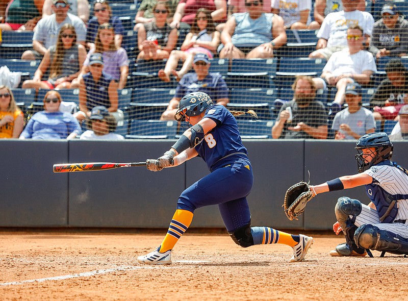 UTC Athletics photo / UTC senior softball player Kaili Phillips, a former Silverdale Baptist Academy standout from Ooltewah, played a huge role in helping the Mocs sweep the SoCon regular-season and tournament titles to reach the NCAA tournament. The Mocs will face 15th-seeded Florida State in the Tallahassee Regional on Friday.
