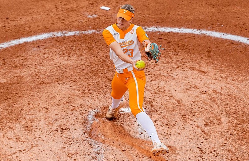 Tennessee Athletics photo by Andrew Ferguson / Tennessee sophomore pitcher Karlyn Pickens racked up 12 strikeouts and allowed two hits in Friday afternoon's 3-0 blanking of Dayton in the NCAA tournament.