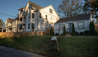 Homes are seen in an East Nashville neighborhood. Residential property values have grown almost 50% faster than commercial or farm properties, meaning even as counties lower tax rates, homeowners pay a higher share of them. / Tennessee Lookout Photo by John Partipilo