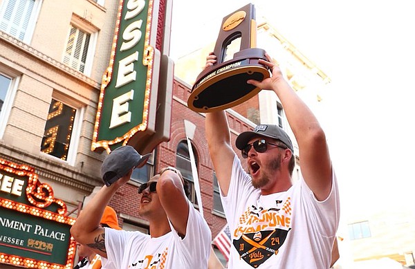 College World Series Champions Vols parade through Knoxville