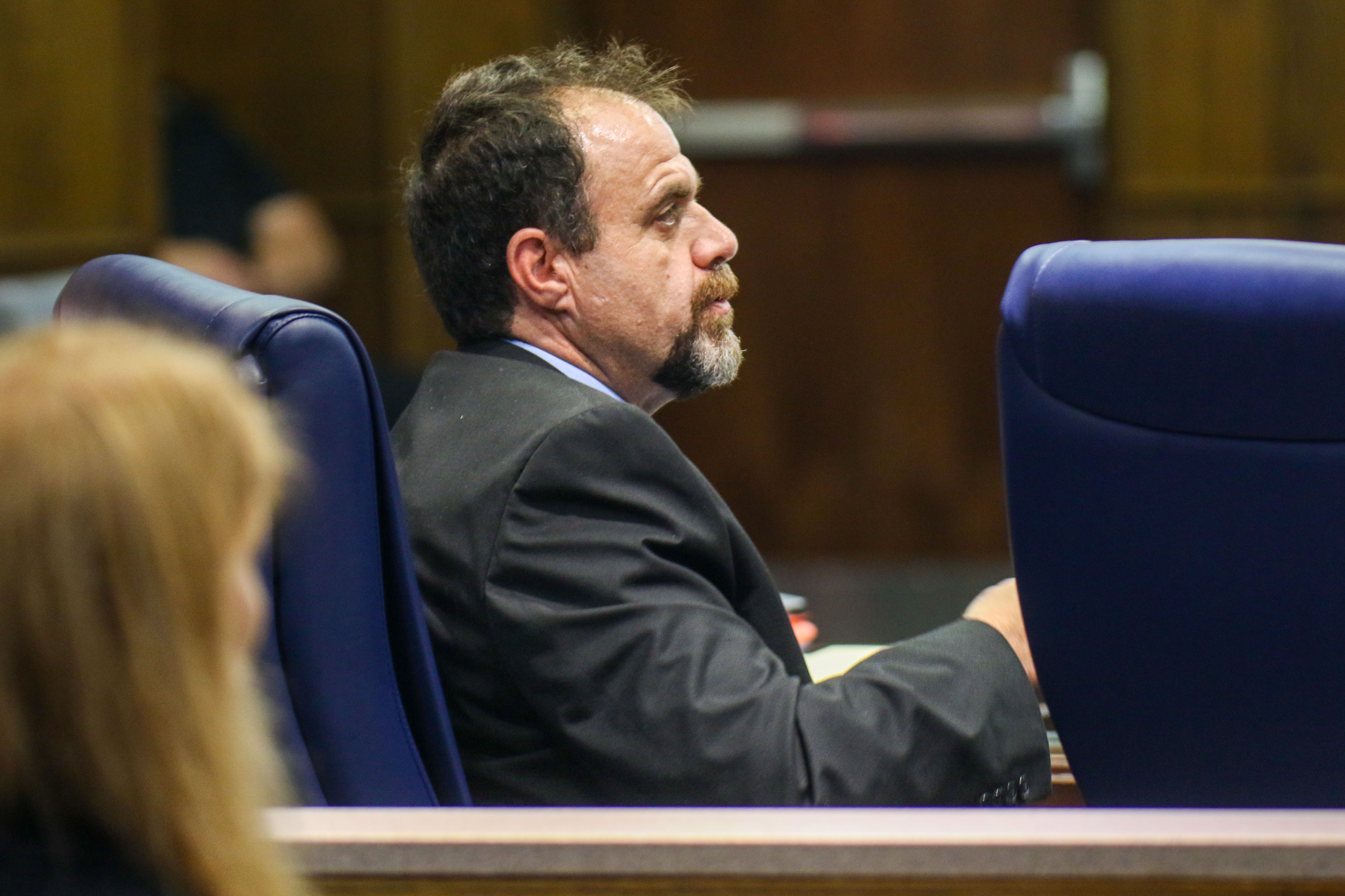 Staff photo by Olivia Ross / Raymond Rzeplinski is seen in court Wednesday at the Courts Building in Chattanooga.