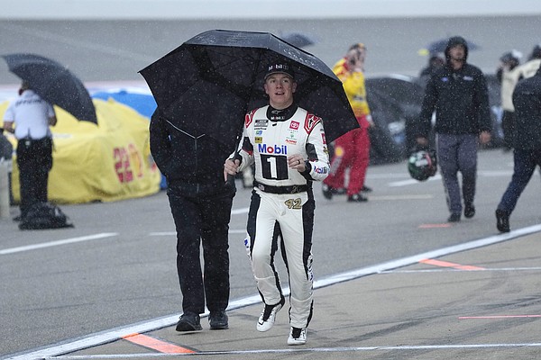 Cup Series race on rainy Michigan track to resume on Monday