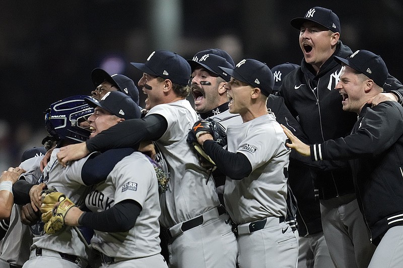 Yankees beat Guardians, clinch first World Series trip since 2009