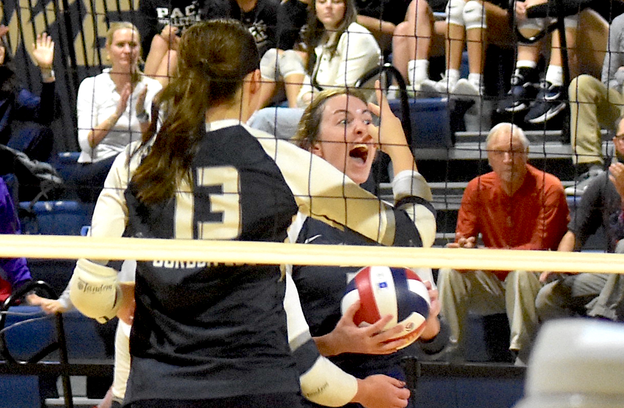 Staff photo by Patrick MacCoon / Gordon Lee's Madilyn Bailey, center, celebrates during Monday's GHSA Class A state championship game against Elite Scholars Academy at LakePoint Sports Complex in Emerson, Ga.