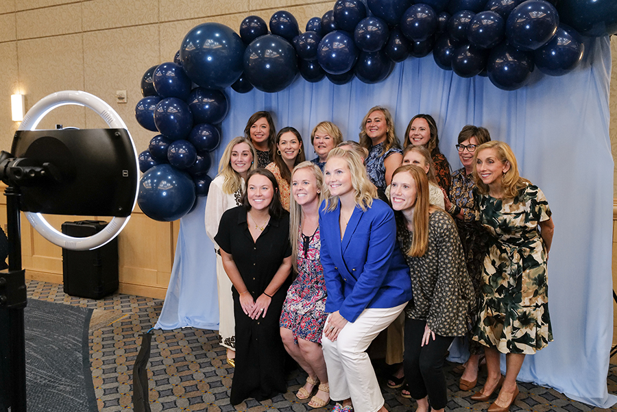 Photo by Mark Gilliland / A group of ladies at the photo booth