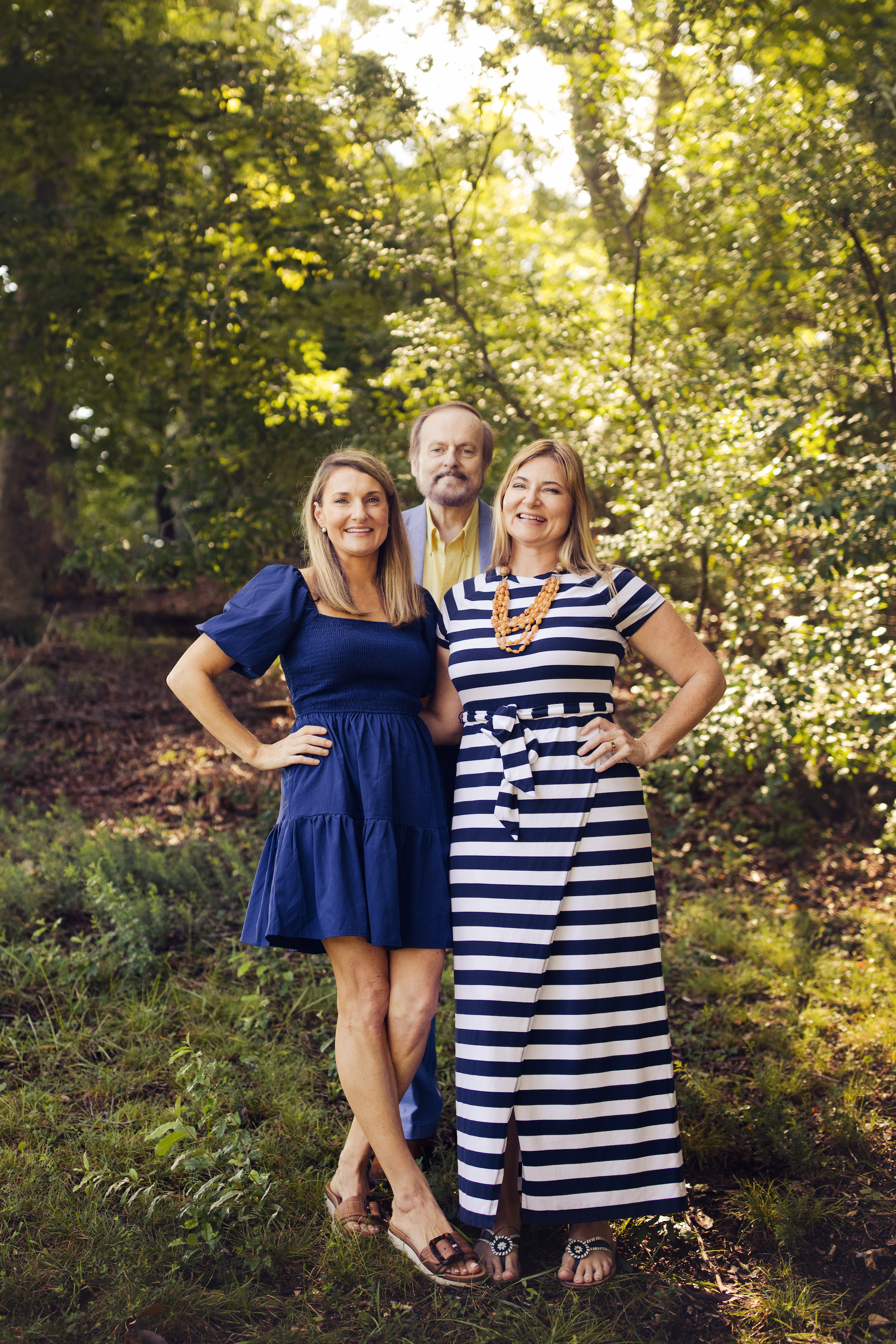 Anton Maki Jr., who was once a doctor at Holston Valley Medical Center and returned earlier this year as a patient, with his daughters, Anna Maki Cowley and Alexandra Maki. Anton Maki died in May. (Kate Garland)