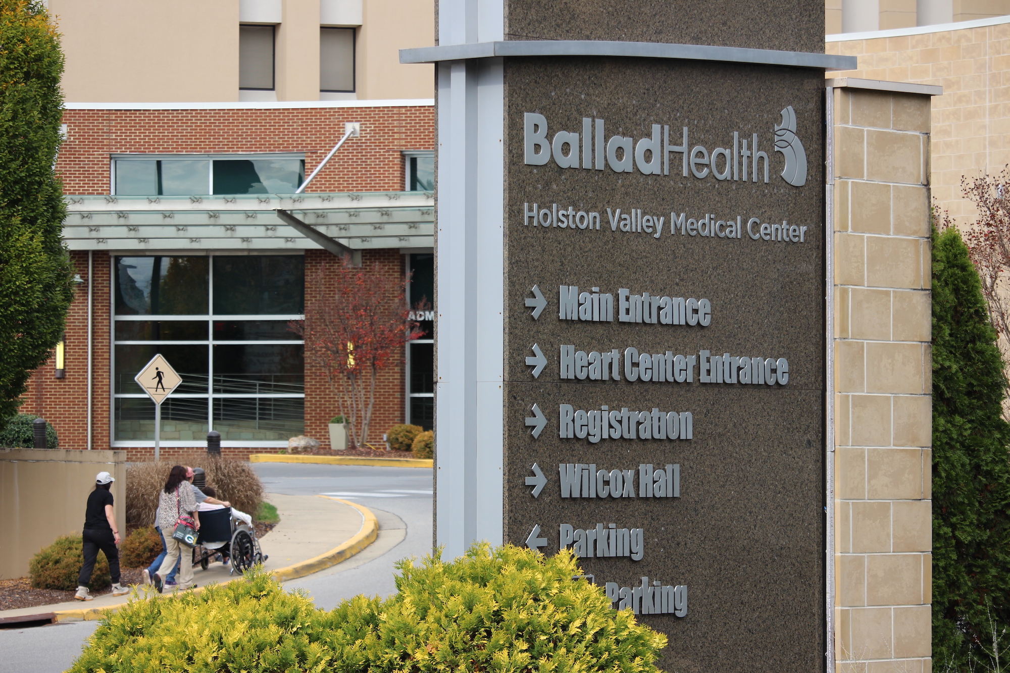 Holston Valley Medical Center is one of the flagship hospitals of Ballad Health, a 20-hospital system in northeastern Tennessee and southwestern Virginia that is the only option for hospital care in a large swath of Appalachia. (Brett Kelman/KFF Health News)