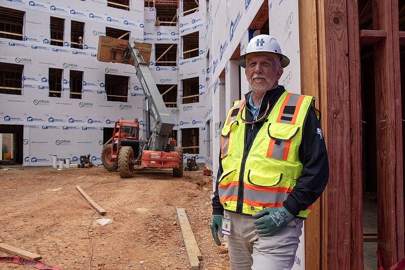 Frank Wampol, vice president of safety and health at the BL Harbert International construction company, based in Birmingham, Ala., is working on providing mental health first-aid training for on-site supervisors and information on suicide prevention to the company's 10,000-plus employees. (Katja Ridderbusch for KFF Health News)