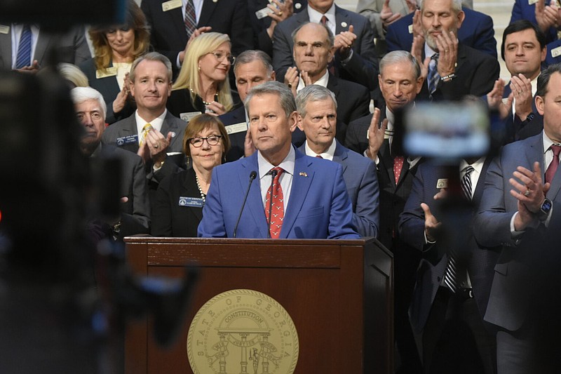 Gov. Brian Kemp announces changes to Georgia Pathways during the first week of the 2025 legislative session. Ross Williams/Georgia Recorder