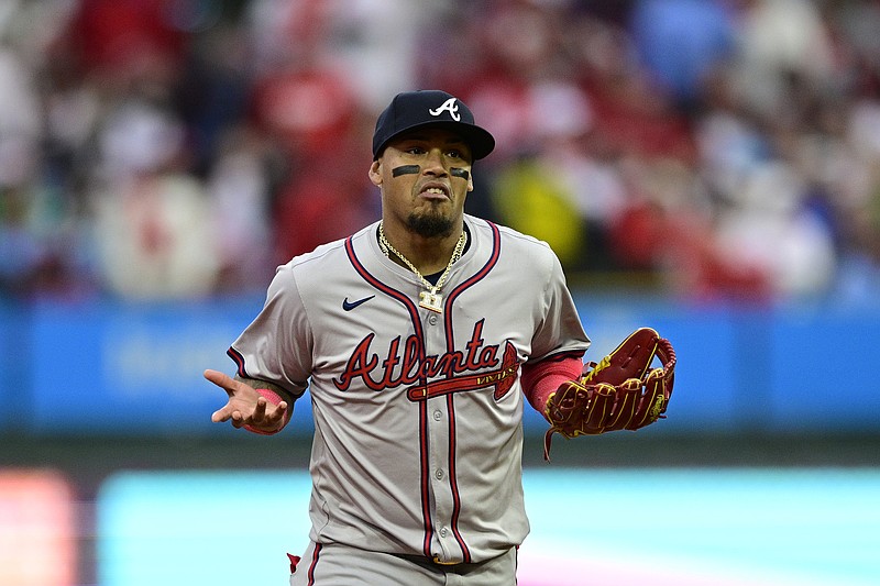 AP file photo by Derik Hamilton / Atlanta Braves shortstop Orlando Arcia was solid in the field but struggled at the plate last season, and the team could choose to upgrade at his position this season. The Braves are set to begin spring training Monday in Florida.