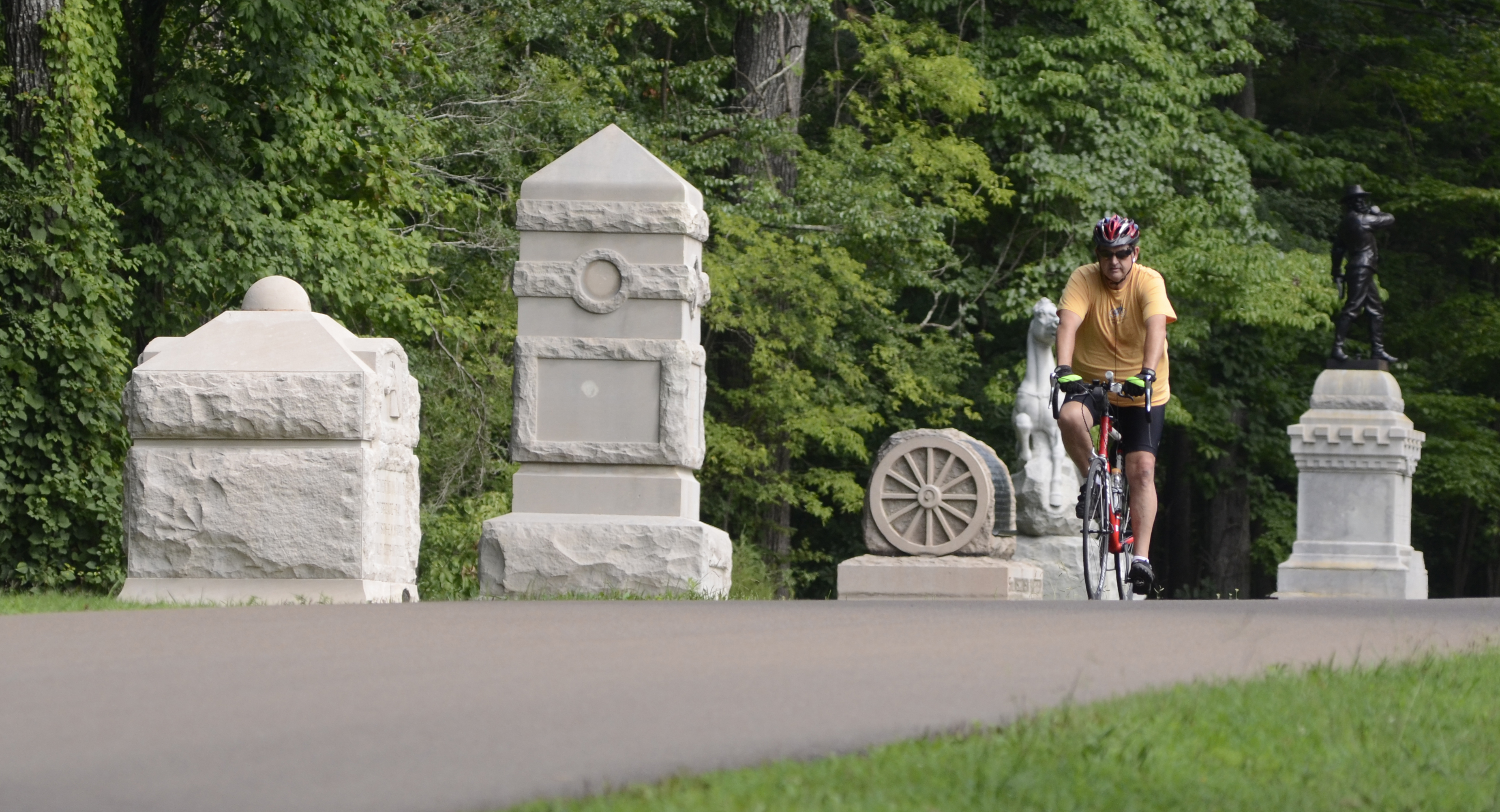 Staff file photo / The first in a series of Battlefield Bicycle Tours is scheduled May 17 in Chickamauga Battlefield. National Park Service rangers will ride along to tell participants about the history of the Chickamauga and Chattanooga National Military Park.