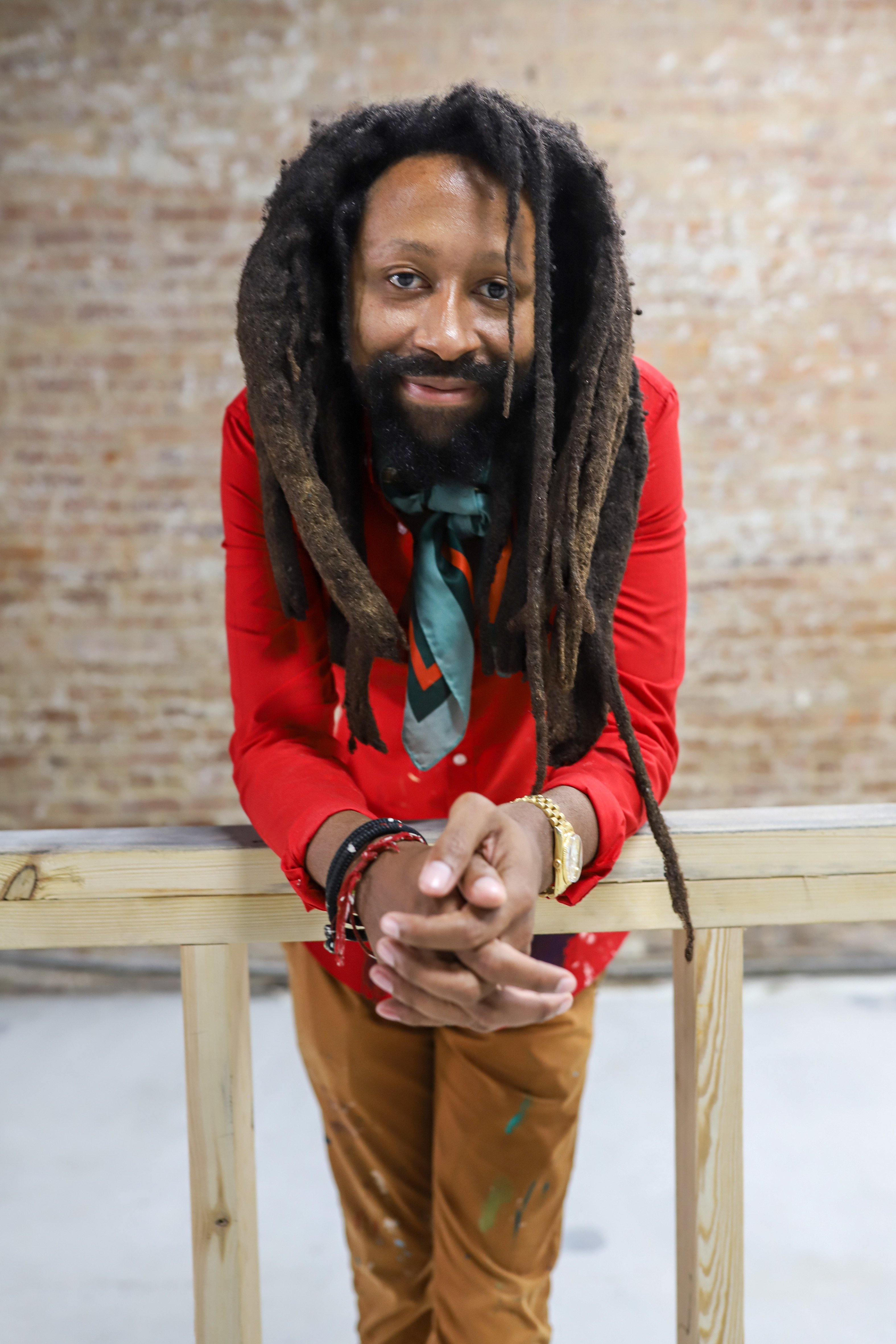 Staff file photo / Internationally known artist Genesis the Greykid, who is based in Chattanooga, will present a solo exhibition of his latest work May 16 at the Walden Club.