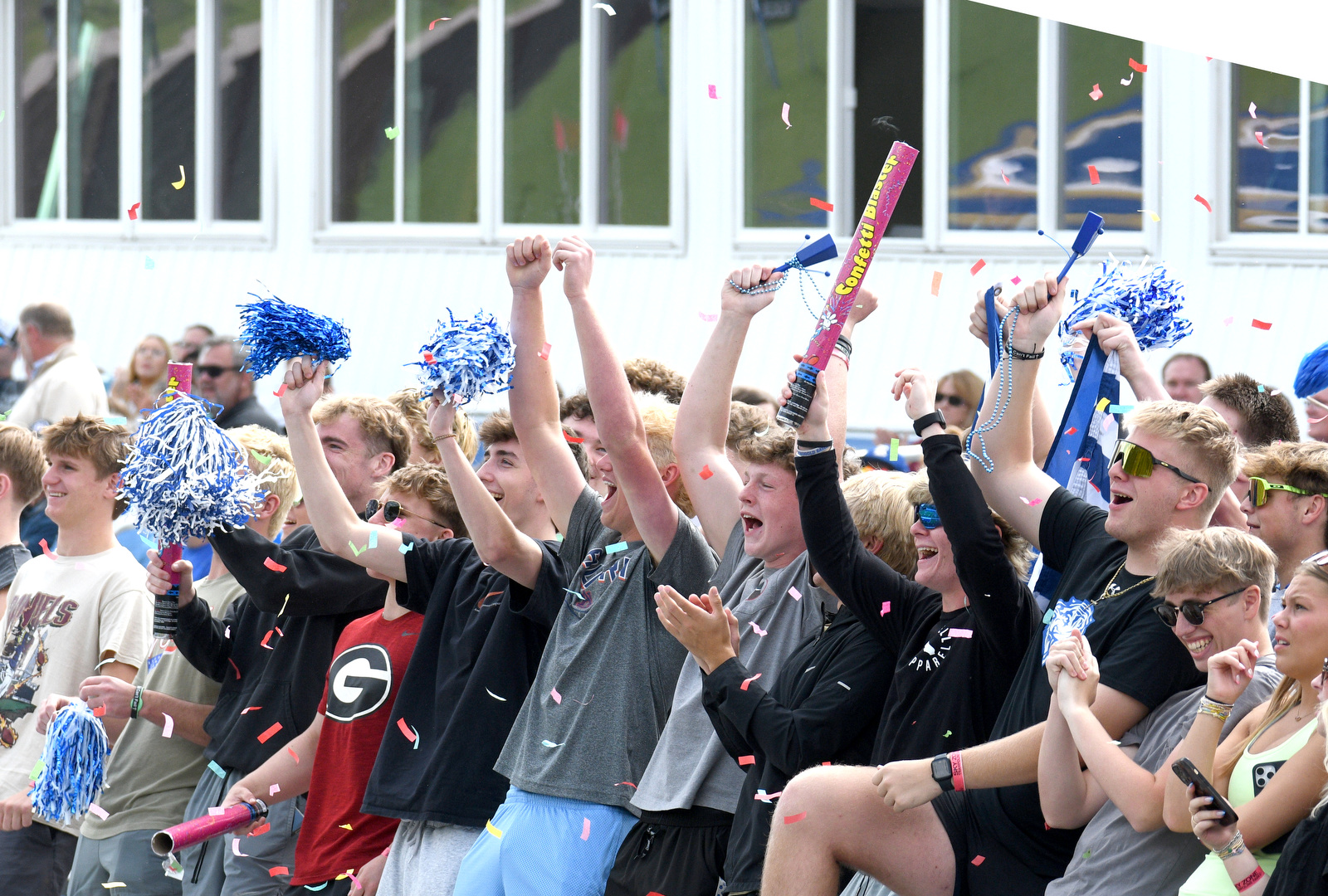 Staff Photo by Robin Rudd / Ringgold students cheer on the Tigers. Ringgold hosted Shaw in the GHSA boys state soccer tournament on May 5, 2025.