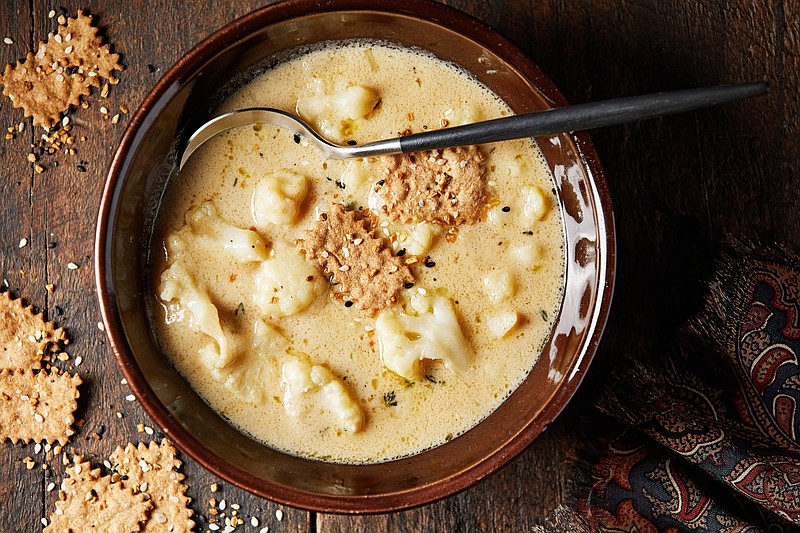 Cheesy Cauliflower Soup. MUST CREDIT: Photo by Tom McCorkle for The Washington Post.