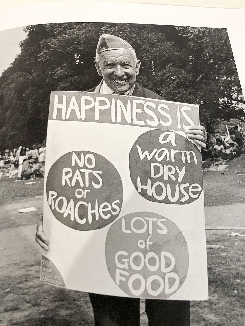 LYNN KUTTER ENTERPRISE-LEADER
This is a photo of one of the participants of the 1968 Poor People's Campaign. The photo is on one of the 18 posters in a new exhibit at The Gallery Museum at Historic Cane Hill.
