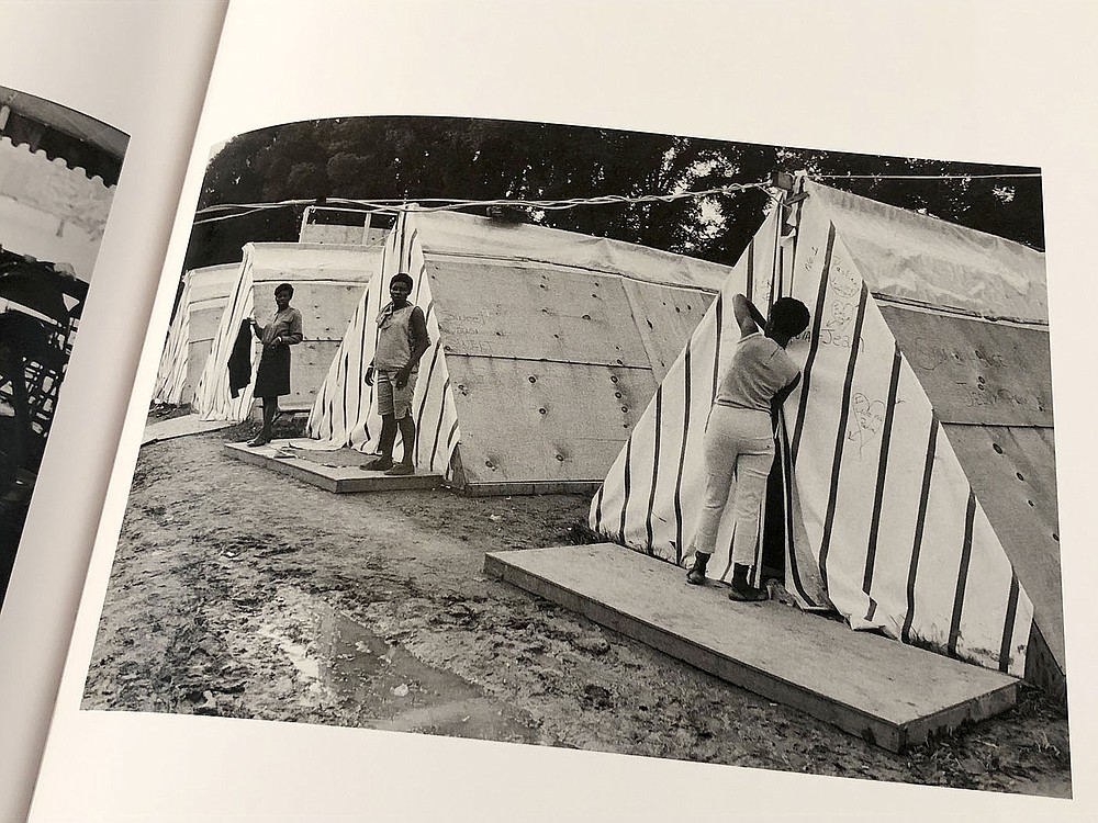LYNN KUTTER ENTERPRISE-LEADER
This is one of the photos in a book that can be reviewed at The Museum Gallery at Historic Cane Hill. The book by photographer Jill Freedman documents Resurrection City and the 1968 Poor People's Campaign. Participants from all over the country lived in temporary wood tents for 43 days.