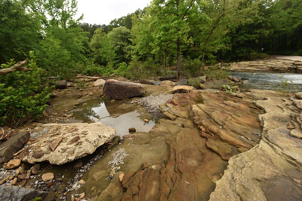 Unique rock formations are nature's artwork at Natural Dam.
(NWA Democrat-Gazette/Flip Putthoff)