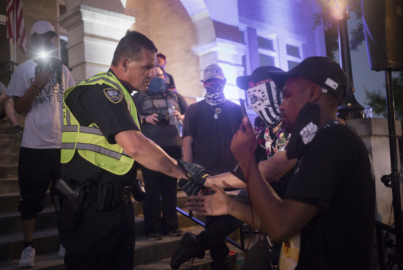 Peaceful Protest Held In Bentonville