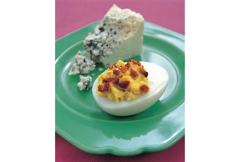 Blue Devil Deviled Eggs (Harvard Common Press/Duane Winfield)