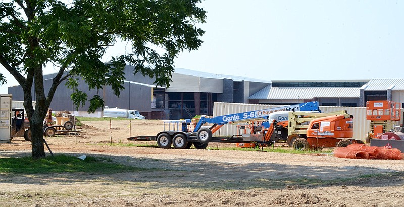 Construction work on Pea Ridge High School ceased for a day, Wednesday, June 17, 2020, after a subcontract employee tested positive for covid-19. Work will resume June 18 after the entire site is disinfected.