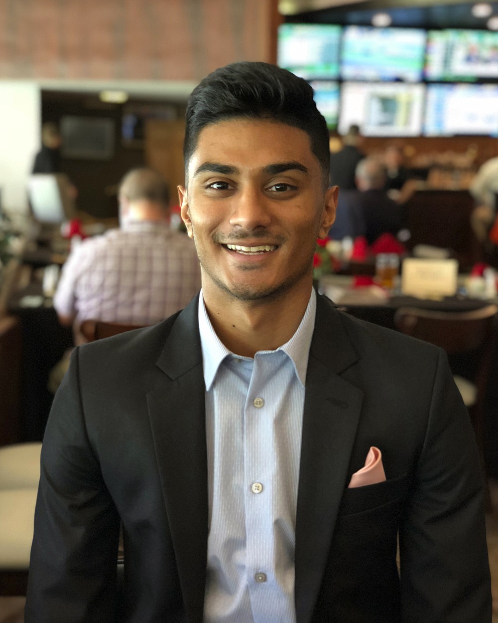 In this photo made available by Yadeen Rashid, Yadeen Rashid poses for a photo in Laurel, Maryland USA. The global coronavirus crisis, which has already thrown much of the business world into turmoil, is also disrupting summer internships, which are an important stepping stone to working life for many university students and recent graduates and a recruiting pipeline for companies. Yadeen Rashid, third year student at Virginia Tech university, is one of many young people who have had their summer internships canceled because of the pandemic. (Yadeen Rashid via AP)