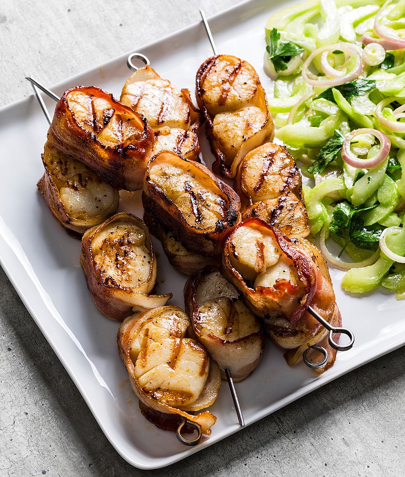 Grilled Bacon-Wrapped Scallops With Celery Salad
Courtesy of America’s Test Kitchen