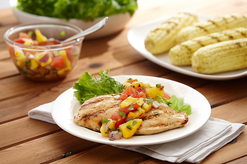 Grilled Mojo Chicken With Pineapple Salsa
(Courtesy of Perdue)
