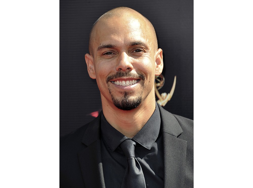 FILE - In this May 5, 2019 file photo, actor Bryton James arrives at the 46th annual Daytime Emmy Awards in Pasadena, Calif. On Friday, June 26, 2020, James won the award for outstanding supporting actor in a drama series at the 47th annual Daytime Emmy Awards for his role on "The Young and the Restless." (Photo by Richard Shotwell/Invision/AP, File)