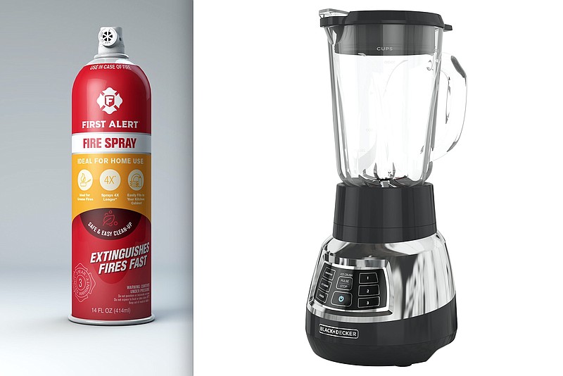 First Alert EZ Fire Spray and BLACK+DECKER Quiet Blender