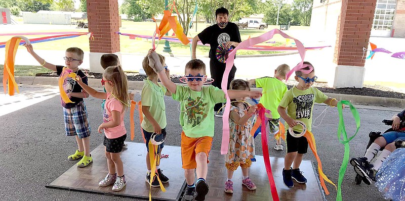 Photo Submitted Henry Blakely (center) and several other children bust a move at Friendship Pediatric Services' Dance party held on June 12 at the clinic. Friendship Pediatric Services is hosting Friday Fun weekly to help raise spirits in the light of the coronavirus.