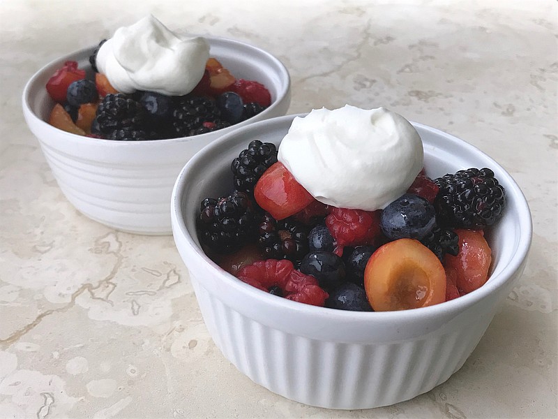 Mixed Berries With Limoncello Mascarpone Cream (Arkansas Democrat-Gazette/Kelly Brant)