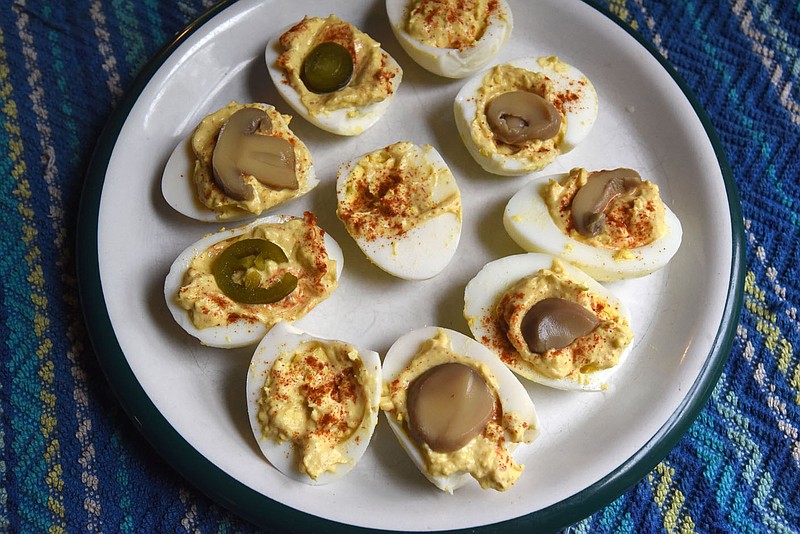 Deviled eggs are easy to make and welcome at any fish fry, picnic or potluck. 
(NWA Democrat-Gazette/Flip Putthoff)