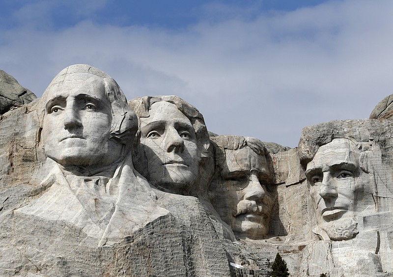 This March 22, 2019, file photo shows Mount Rushmore in Keystone, S.D. 
 (AP Photo/David Zalubowski, File)