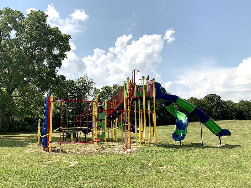 The new playground located on 222 E. Garner Street in Goodman features 19 different activities.