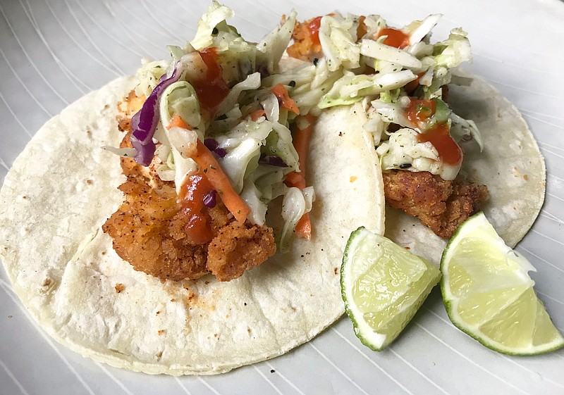 Fried Chicken Tacos With Pineapple Slaw (Arkansas Democrat-Gazette/Kelly Brant)