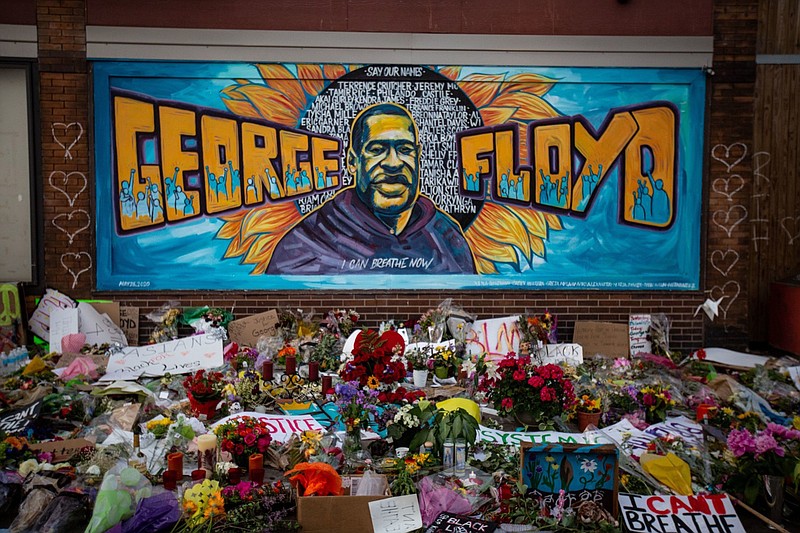 This is a makeshift memorial and mural outside Cup Foods where George Floyd was killed by a Minneapolis police officer on May 25.

(Jason Armond/Los Angeles Times/TNS)