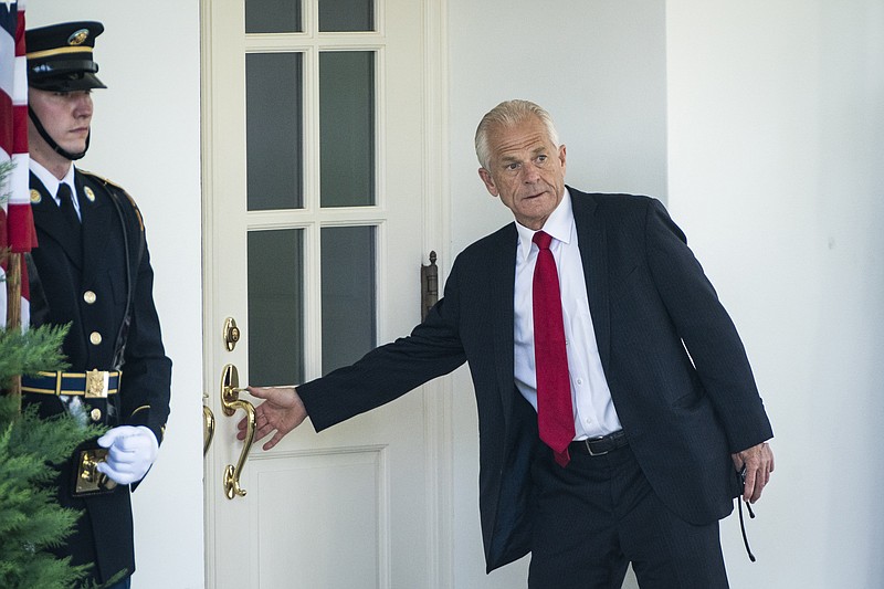White House trade adviser Peter Navarro outside the West Wing at the White House on July 8, 2020, in Washington, D.C. (Washington Post photo by Jabin Botsford)
