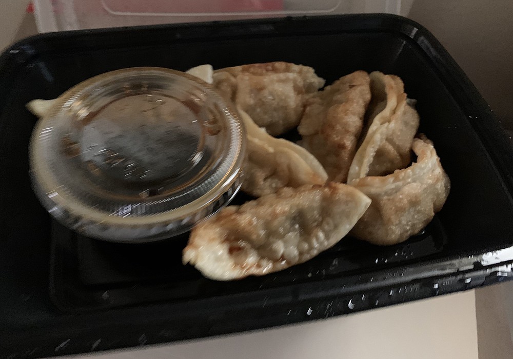 Fried potsticker dumplings are pretty much the closest thing to dim sum you can get at Chi’s Chinese Cuisine until the dining room reopens.
(Arkansas Democrat-Gazette/Eric E. Harrison)