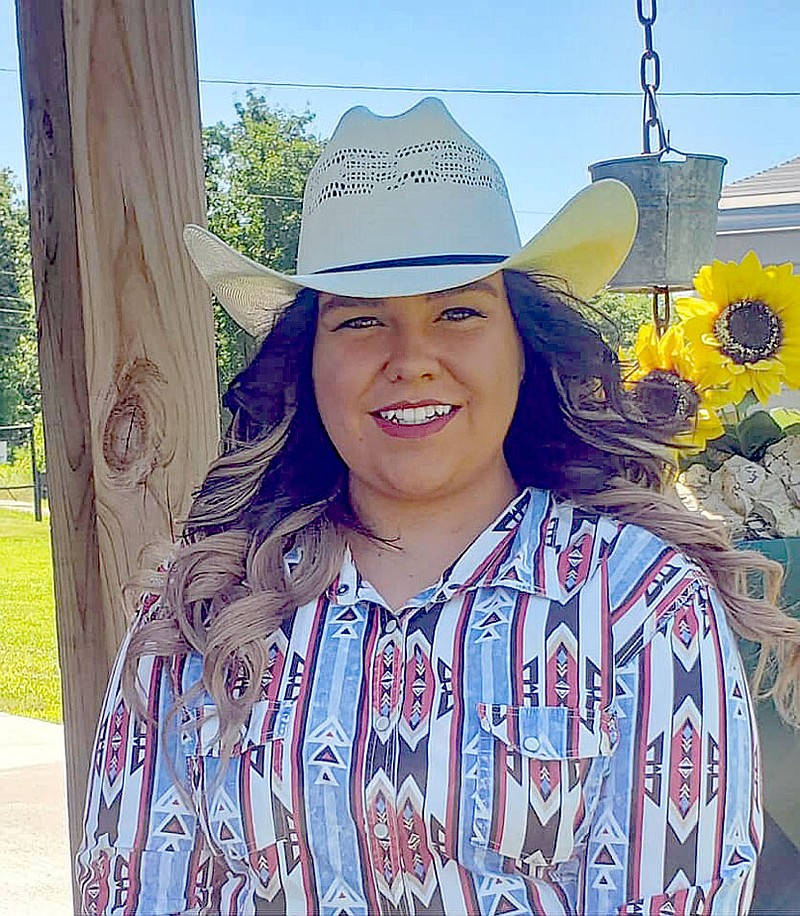 Submitted photo/Skyler Wallen, 20, daughter of Chris Wallen of Fayetteville, is a candidate for Miss Lincoln Riding Club during the 67th annual Lincoln Rodeo this week. Skyler is attending Northwest Arkansas Community College to become a surgical technician.