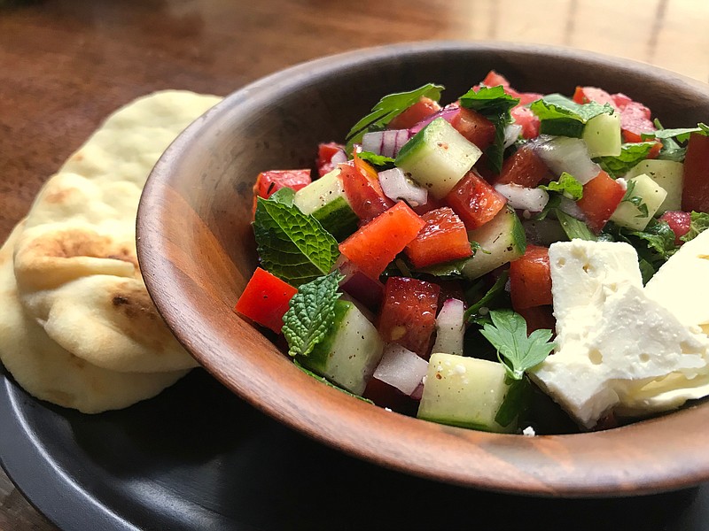 Chopped Salad With Za'atar Vinaigrette (Arkansas Democrat-Gazette/Kelly Brant)