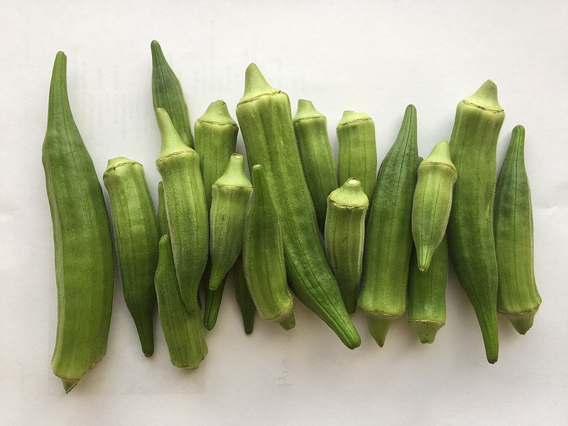 Fresh okra pods
(Arkansas Democrat-Gazette/Kelly Brant)