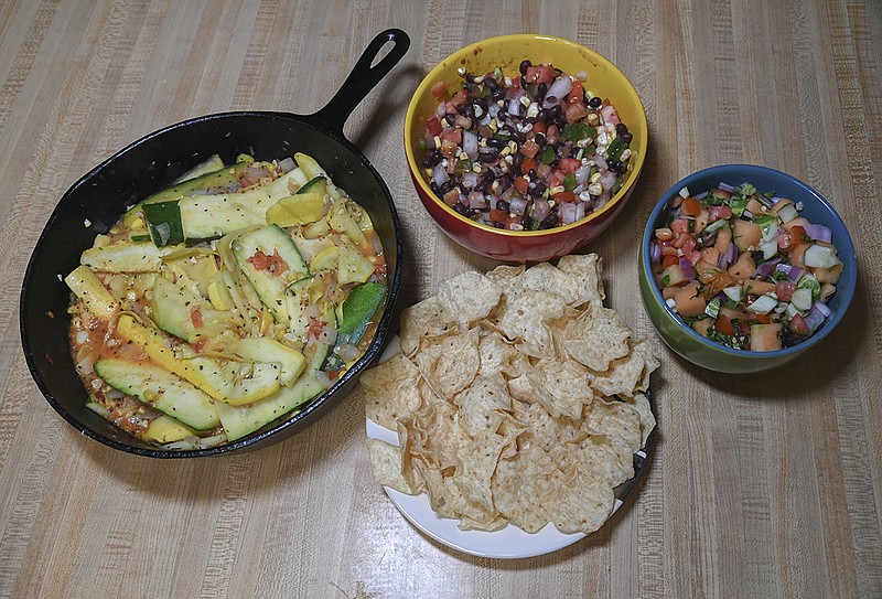 Food cooked for HER Around The Table is displayed on July 28.-Photo by Grace Brown of The Sentinel-Record