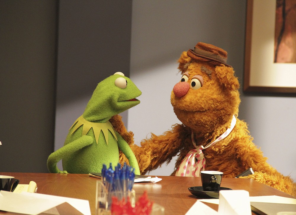 Kermit the Frog and Fozzie Bear were part of the 2015 ABC-TV series “The Muppets,” which drew attention for its single-camera mockumentary style. It was not well-received and was canceled after one season.
