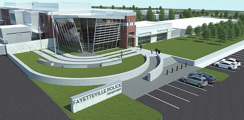 This architect's rendition shows design plans for Fayetteville's police headquarters.
(Courtesy Photo/XXXXX)