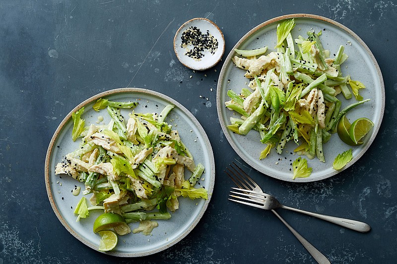 Chicken and Celery Salad With Wasabi-Tahini Dressing  (For The New York Times/Bryan Gardner)