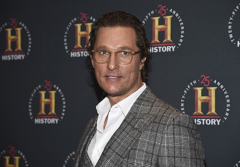 Actor Matthew McConaughey attends A+E Network's "HISTORYTalks: Leadership and Legacy" on Feb. 29, 2020, in New York. The Oscar winner, known for such films as "Dallas Buyers Club" and "Magic Mike," didn't want to write an ordinary celebrity book. "This is not a traditional memoir, or an advice book, but rather a playbook based on adventures in my life," McConaughey said in a statement about "Greenlights," which comes out Oct. 20. (Photo by Evan Agostini/Invision/AP, File) story.lead_photo.caption