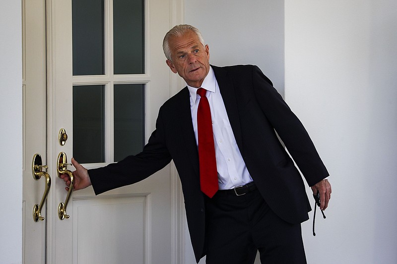 Peter Navarro, director of the National Trade Council, arrives at the West Wing of the White House in Washington on July 8, 2020. MUST CREDIT: Bloomberg photo by Al Drago.