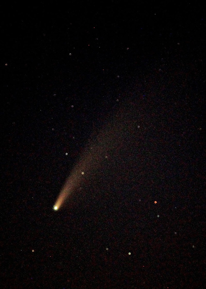 Photo by David Cater and Clinton Willis
The comet Neowise as photographed from West Siloam Springs, Okla.