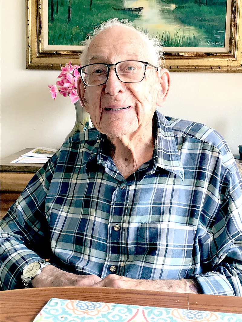 Photo submitted
Lou Larson celebrated his one hundred and first birthday at Concordia recently and looked back over a long and happy life.