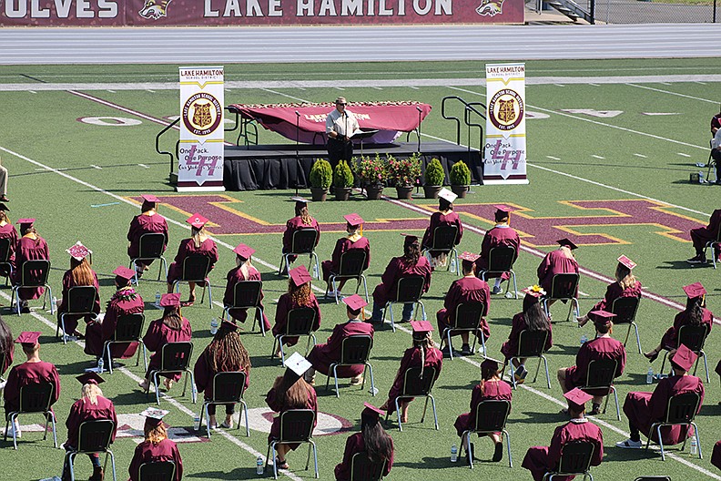 Lake Hamilton holds 2020 graduation outdoors